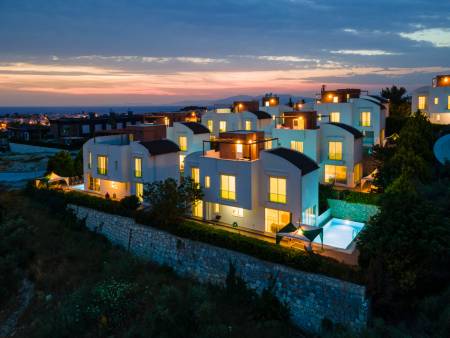 Adavillas Deluxe Villa with Private Swimming Pool, Garden Terrace and Panoramic Sea View in Kusadasi Ladies Beach Area