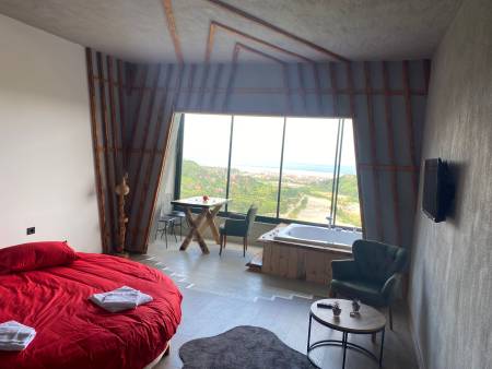 Deluxe Room with a Lush Green Nature and Firtina River View, Jacuzzi in Rize Ardesen