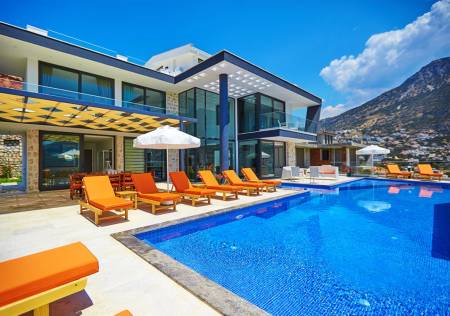 Luxury Holiday Villa Beyond Dreams in Kas Kalkan with Private Pool, Roof Terrace, Jacuzzi and Sea View