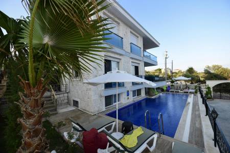 Modern Design Comfortable Villa with Sea View, Private Pool and Garden, in Antalya Demre