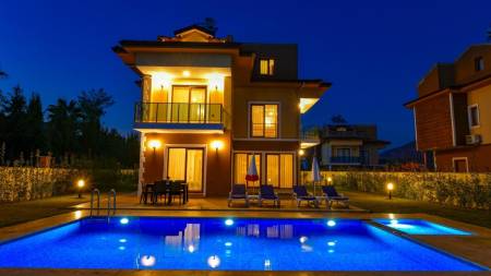 Magnificent Villa with Private Pool, Private Garden, Kids Pool, Pool Terrace in Fethiye Hisaronu