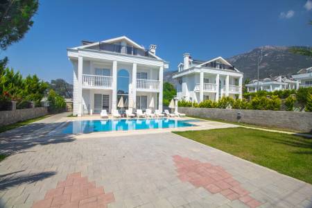 Comfortable Villa with Private Pool, Spacious Garden, Fireplace and Barbecue Area in Fethiye Hisaronu