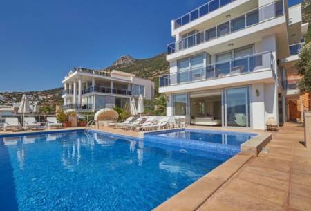 Luxury Villa with Private Swimming Pool with Jacuzzi and Magnificent Sea View in Kas Kalkan