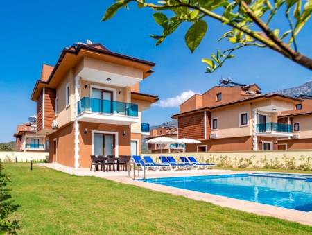 Comfortable Villa with Private Pool, Private Garden, Kids Pool, Spacious Balcony in Fethiye Hisaronu