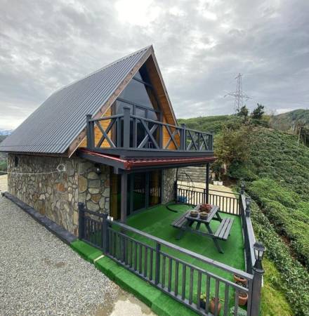 Spacious Bungalow with Magnificent Nature and Sea View, Balcony Terrace in Rize Ardesen