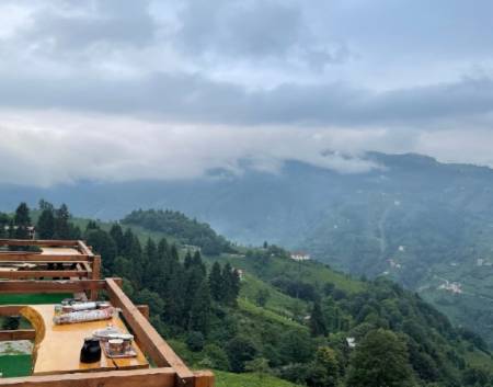 Luxury Room with Jacuzzi, Fireplace and Balcony Terrace, in a Boutique Hotel with a Wonderful Nature View in Rize Camlihemsin