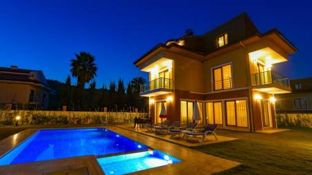 Spacious Villa with Private Pool and Garden, Kids Pool, Pool Terrace in Fethiye Hisaronu Area