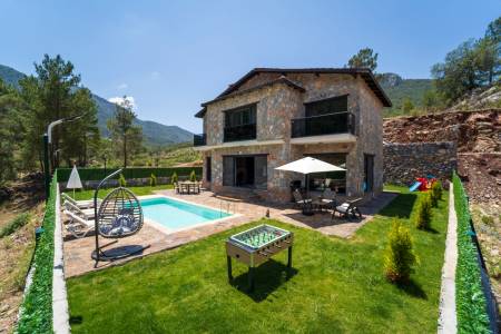 Magnificent Villa with Private Pool, Pool Garden, Private Garden, Jacuzzi in Fethiye